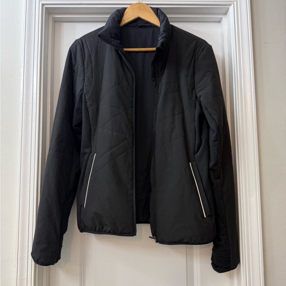 ZYIA Black Puffer Jacket with Fitted Silhouette
